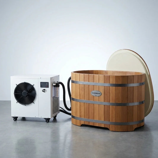 Cold Plunge Tub Designed for Daily Recovery, 1.3 HP Chiller, WiFi App Control, Ozone Sanitization System — Studio Shot