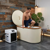 Cold Plunge Tub Designed for Daily Recovery, 1.3 HP Chiller, WiFi App Control, Ozone Sanitization System — Lifestyle